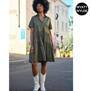 NWOT Wyatt Wylde Elliott Oversized Tiered Dress